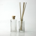 custom design luxury cosmetic packaging empty reed diffuser glass bottle with screw cap